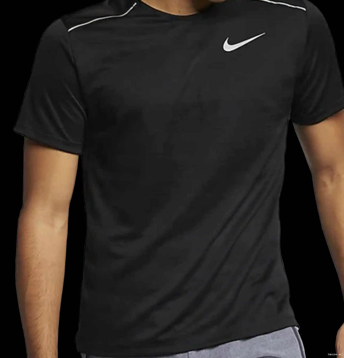 1.0 Miler Nike Black Dri-Fit Shirt T 0706
